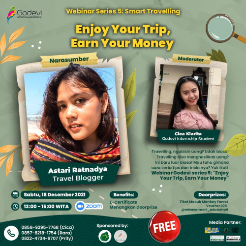 Webinar Series 5: Enjoy Your Trip, Earn Your Money